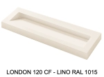 Plan vasque, bassin incliné grand taille 120 cm : L 130 à 201 x P 40 à 51 cm, finition lisse mate, 10 couleurs au choix, , résine Akrytan® teinté dans la masse, Livraison Offerte.